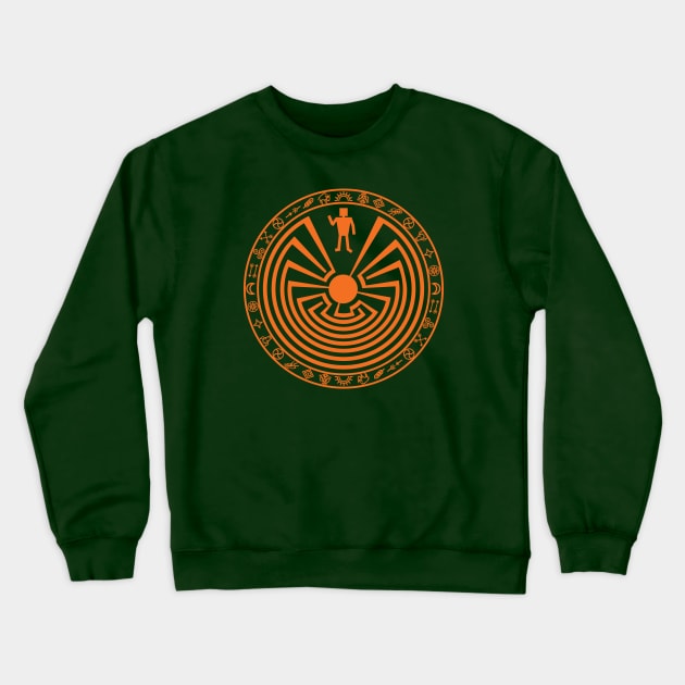 Man in the Maze Crewneck Sweatshirt by PeregrinusCreative